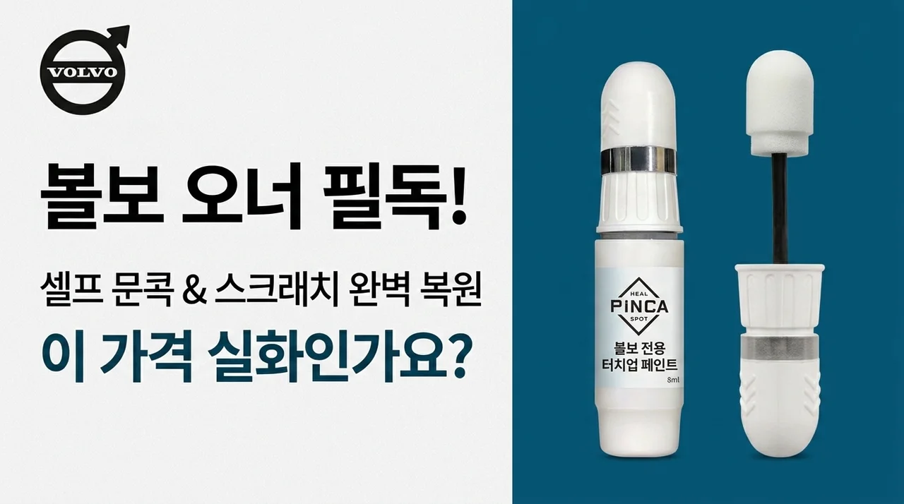 볼보 차주 주목! 문콕 기스 셀프도색, 이 붓페인트 가격 실화?