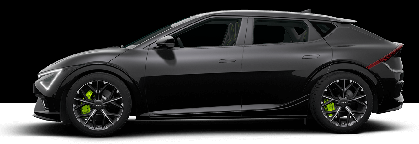 기아 더 뉴 EV6 GT 오로라 블랙 펄 (색상 코드 ABP) 색상 차량 이미지