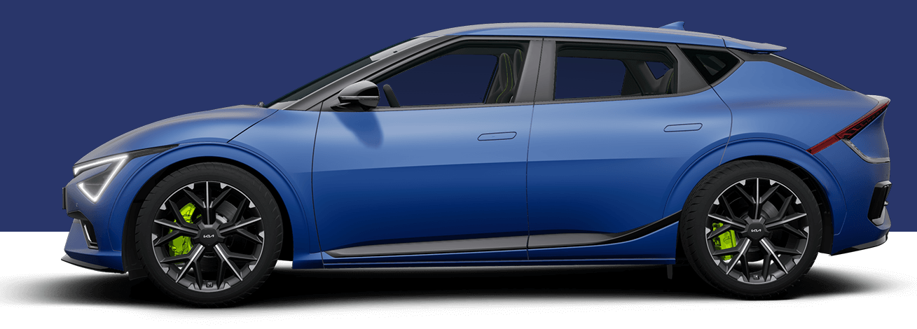 기아 더 뉴 EV6 GT 요트 매트 블루 (색상 코드 DUM) 색상 차량 이미지