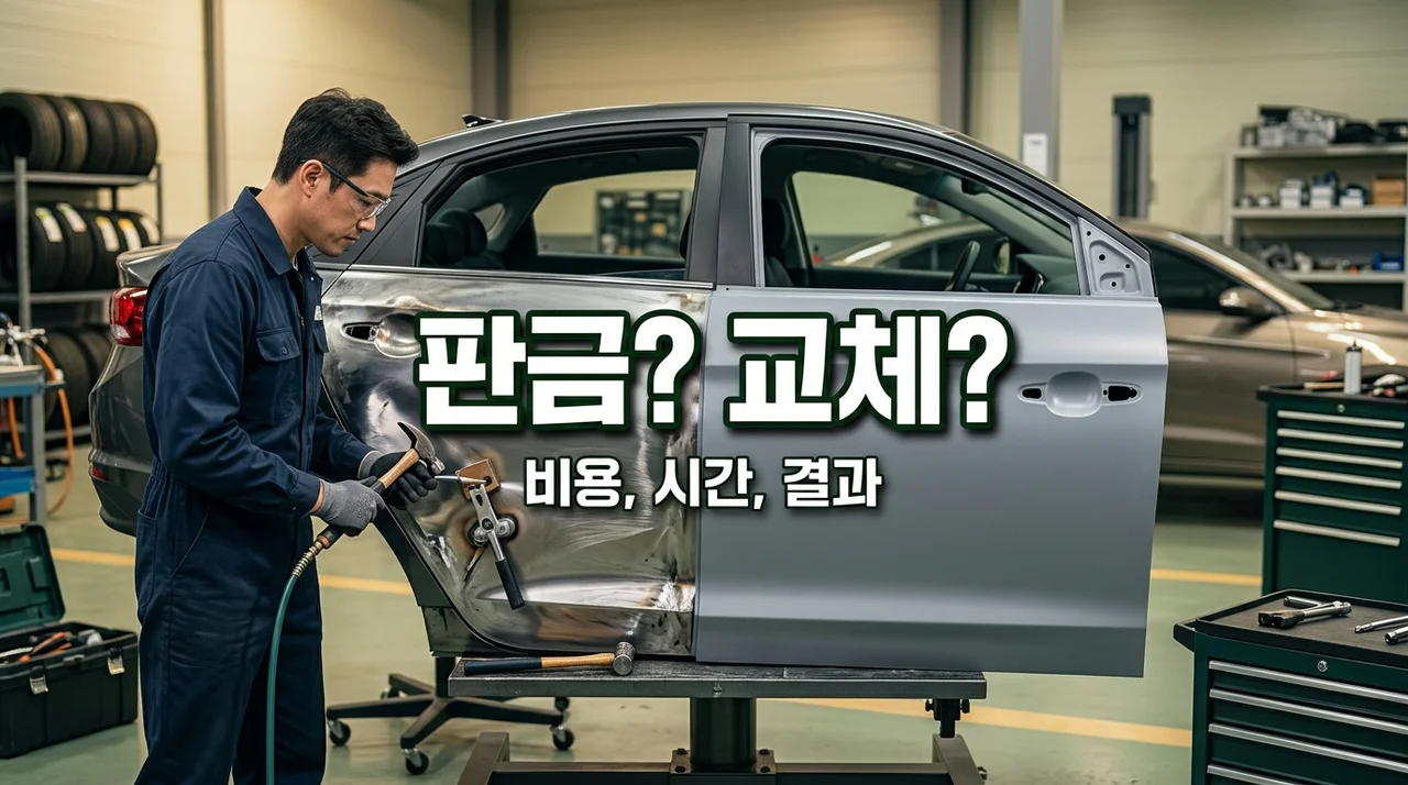자동차 외형 복원: 판금도색 vs 교체, 비용부터 결과까지 완벽 비교 (2026년 최신)
