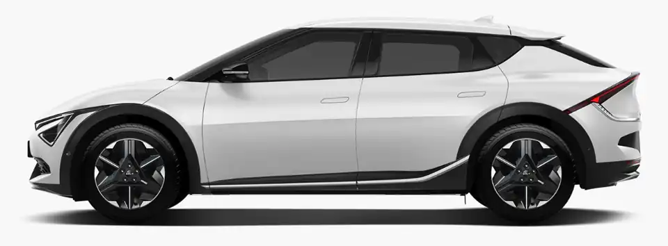 기아 더 뉴 EV6 스노우 화이트 펄(색상 코드 SWP) 색상 차량 이미지