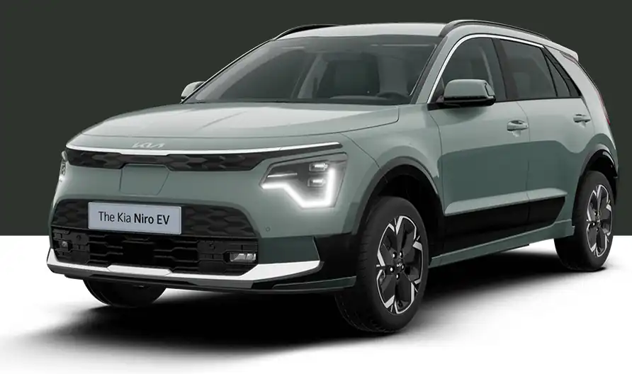 기아 2025 니로 EV 시티스케이프 그린(색상 코드 CGE) 색상 차량 이미지