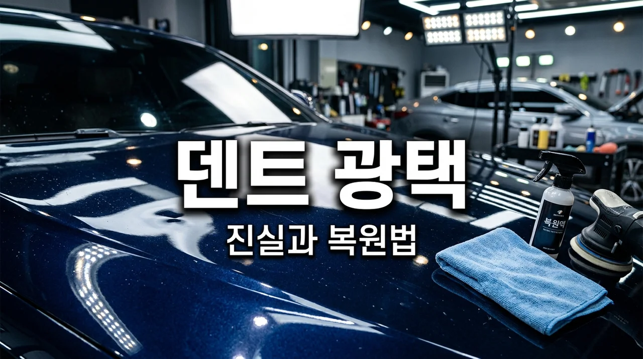 자동차 덴트, 광택으로 감쪽같이 없앨 수 있을까? 진실과 복원법