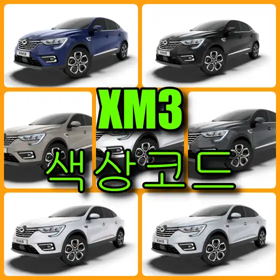 르노 XM3 붓펜 색상코드와 터치펜 선택 가이드