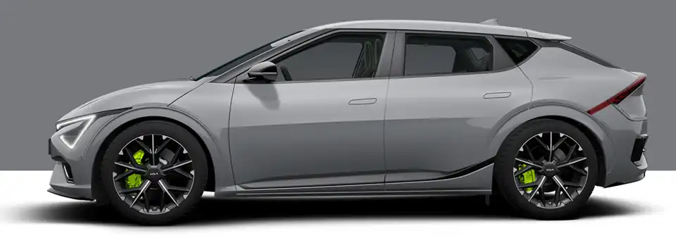 현대 더 뉴 EV6 GT 울프 그레이(색상 코드 C7S) 색상 차량 이미지