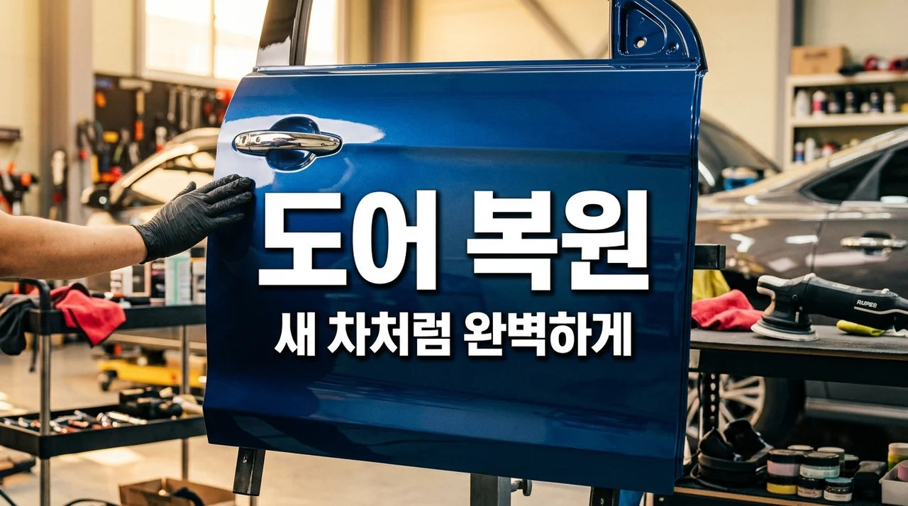 차량 도어 복원: 문콕, 스크래치 교체 없이 가능할까? 비용 절약 완벽 가이드