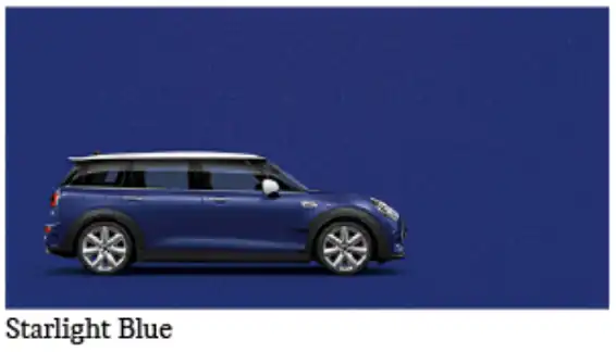 MINI Clubman Starlight Blue (B62) 색상 차량 이미지
