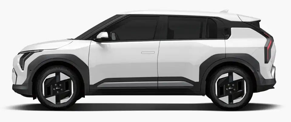 기아 EV3 스노우 화이트 펄(색상 코드 SWP) 색상 차량 이미지