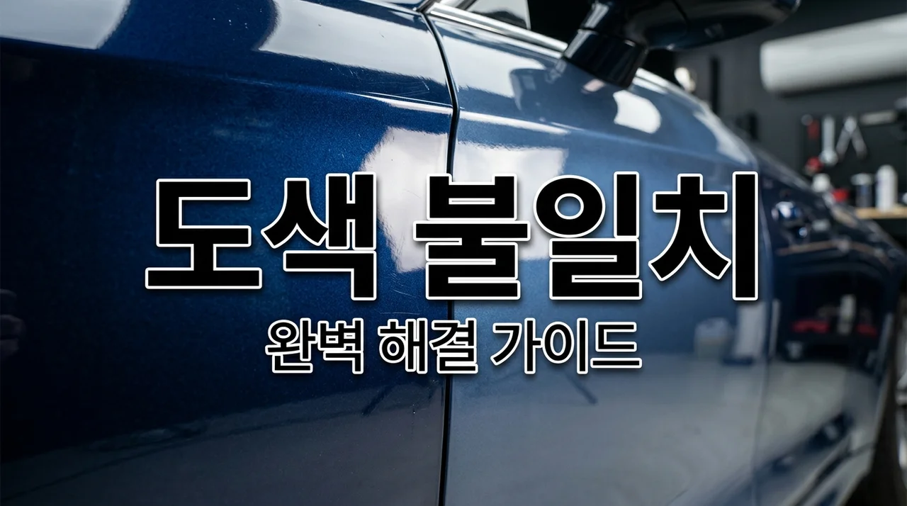 외형복원 후 도색 색상 불일치? 원인과 해결 방법 완벽 가이드