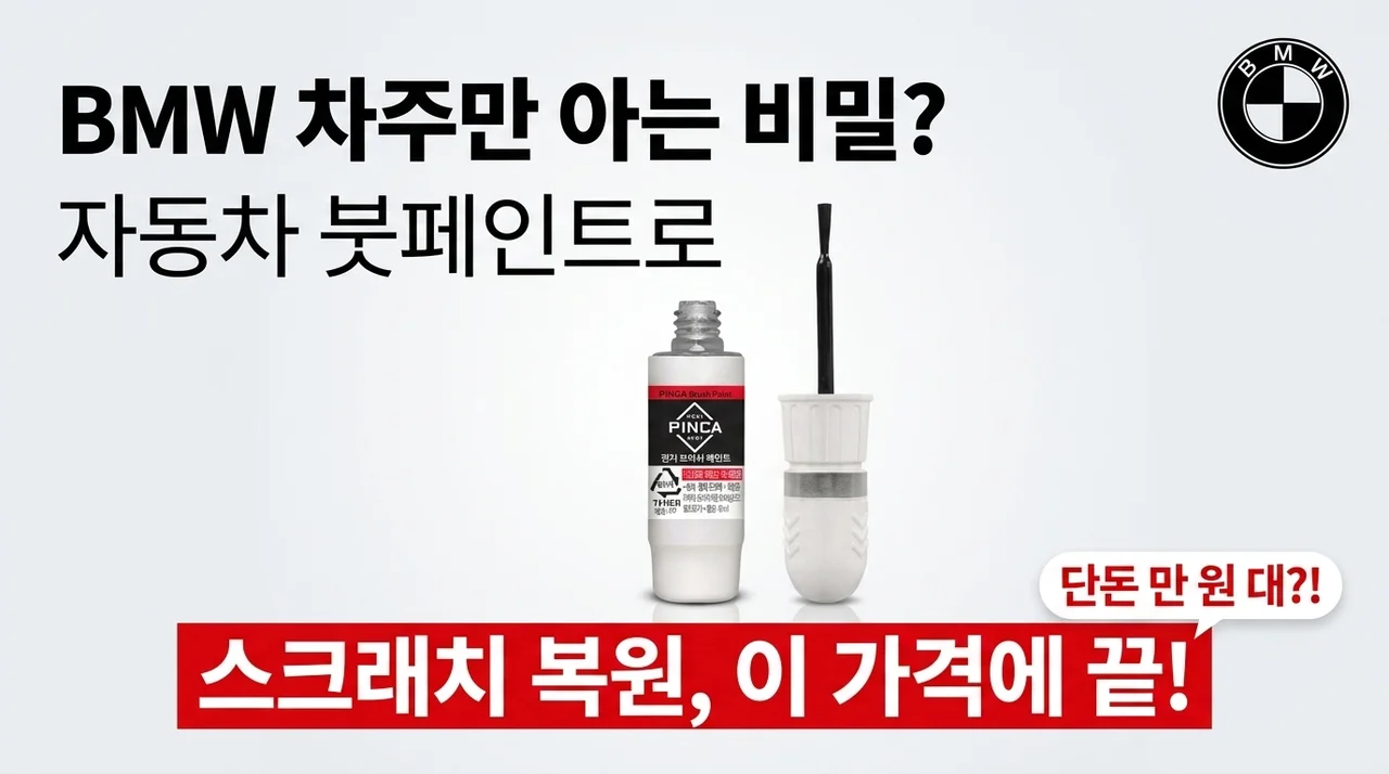 BMW 오너들만 아는 비밀? 카페인트 붓페인트, 이 가격에 스크래치 복원 끝!
