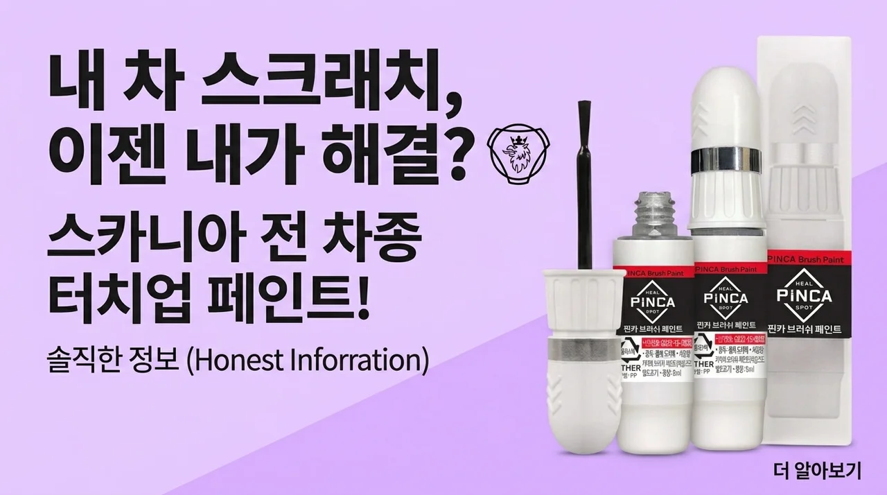 내 차 스크래치, 이제 혼자 해결? 전차종 스카니아 붓페인트 솔직 정보!