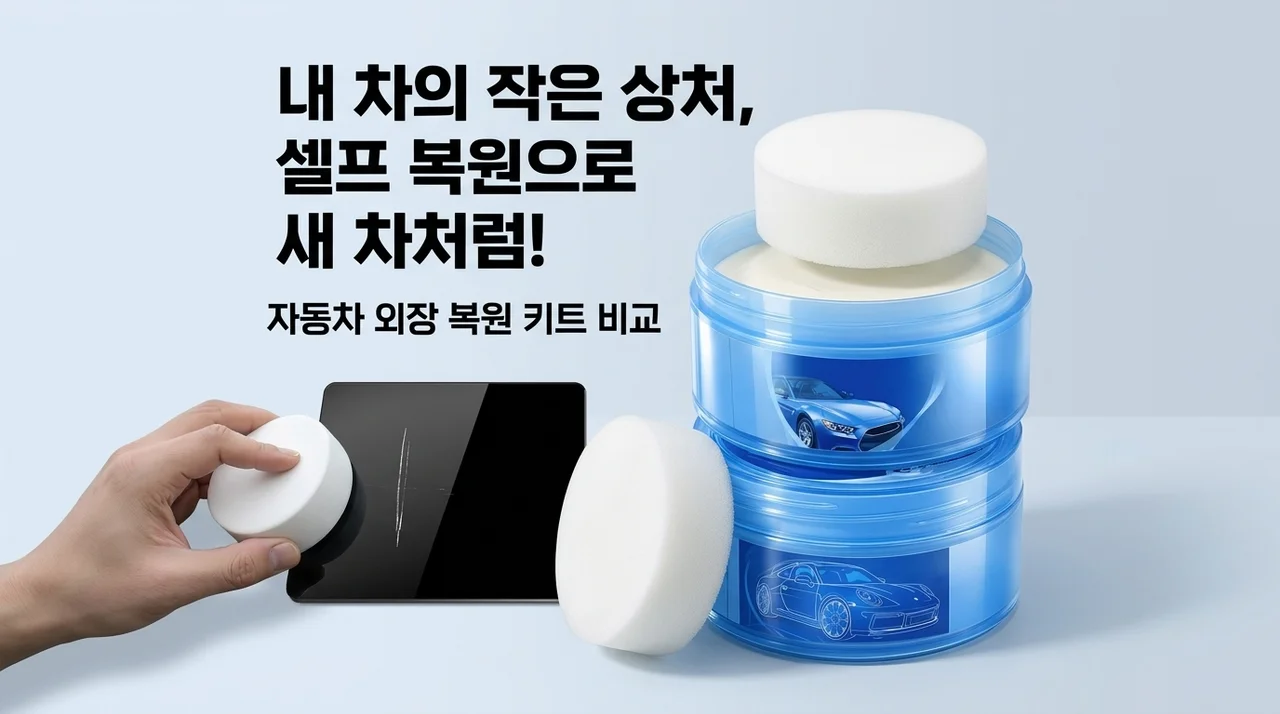 내 차의 작은 상처, 셀프 복원으로 새 차처럼! 자동차 외장 복원 키트 비교